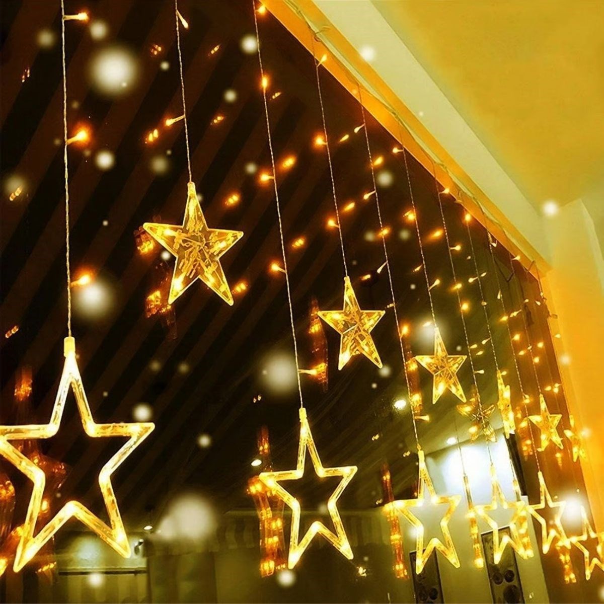 Remote Control Star LED Garland 120 LEDs - Desktop & Ambient