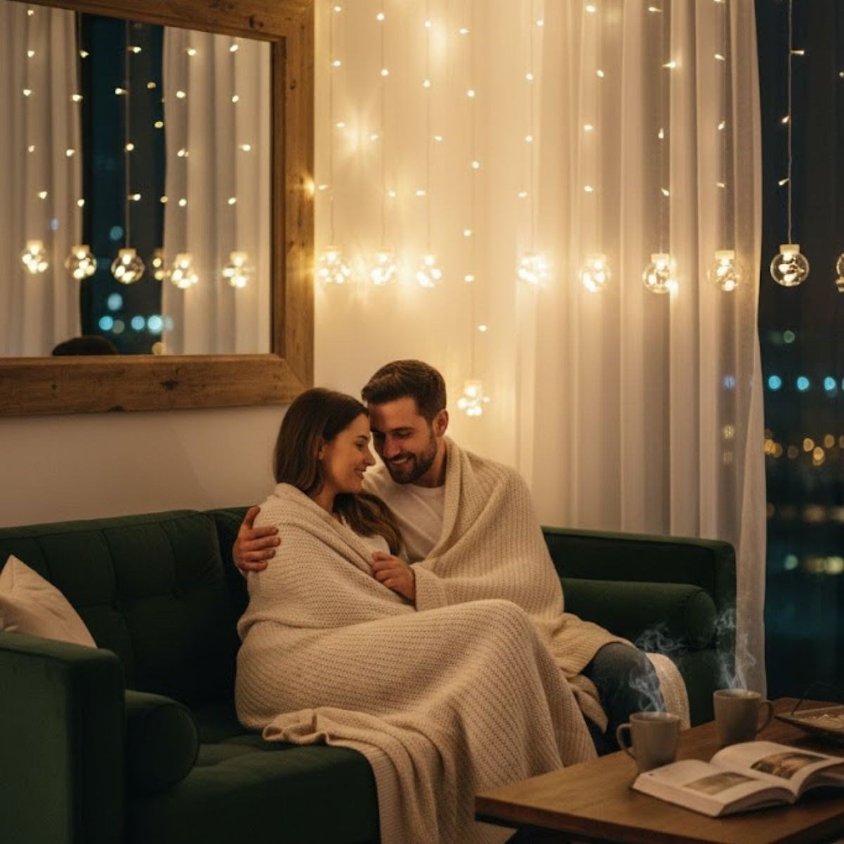 10 Sarkıtlı Kumandalı Dekoratif Top İçi Mini Toplu LED Günışığı Rengi Dekoratif Aydınlatma (5563) #3