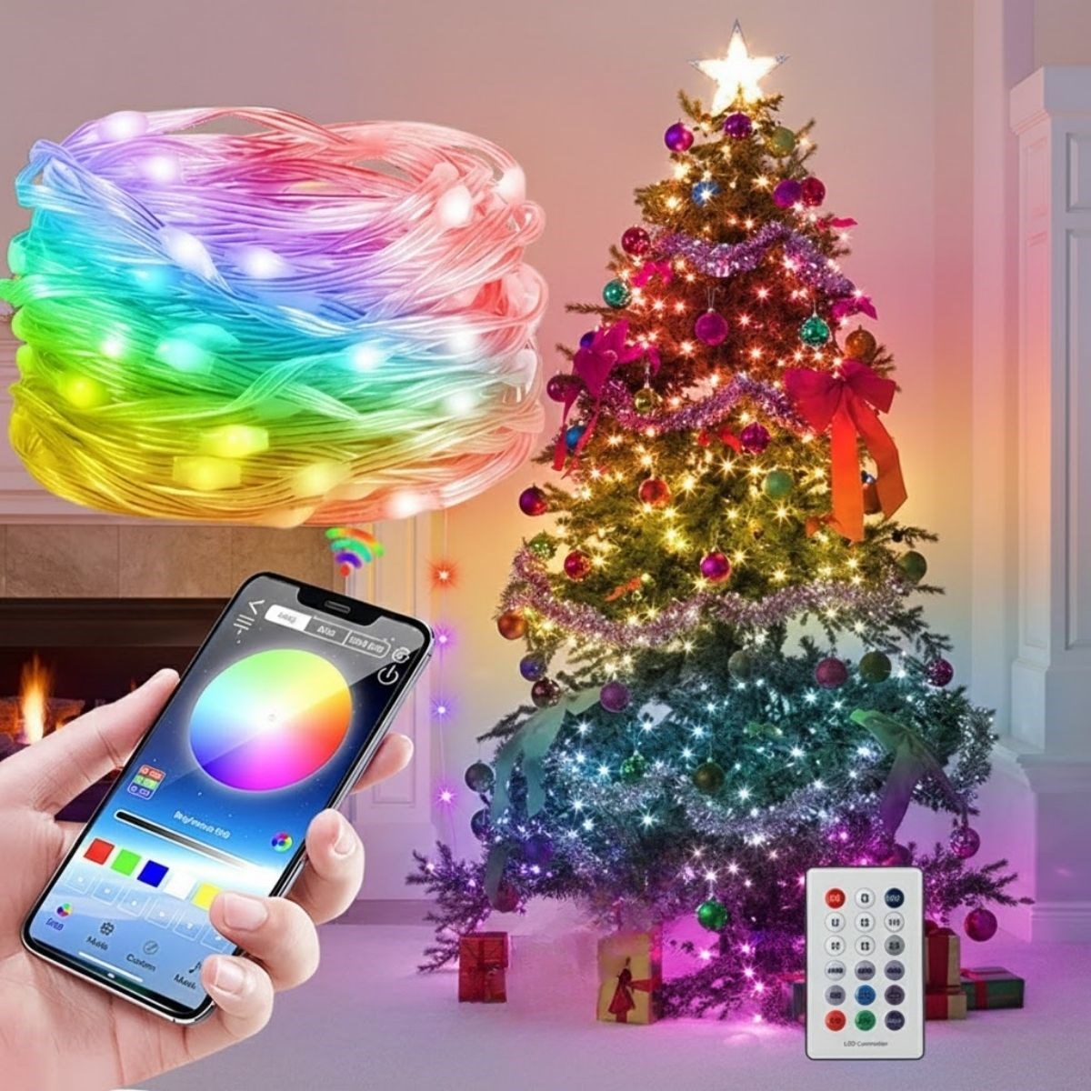 10M Remote Control USB LED Light – Multi-Mode Decorative Amb