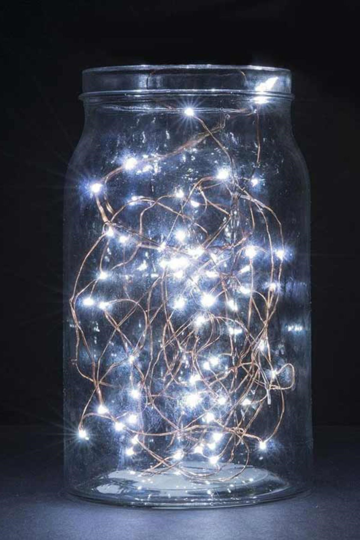 Batterie 5m Dekorative Fee LED Weiße Beleuchtung Schmucklamp (5563) #4