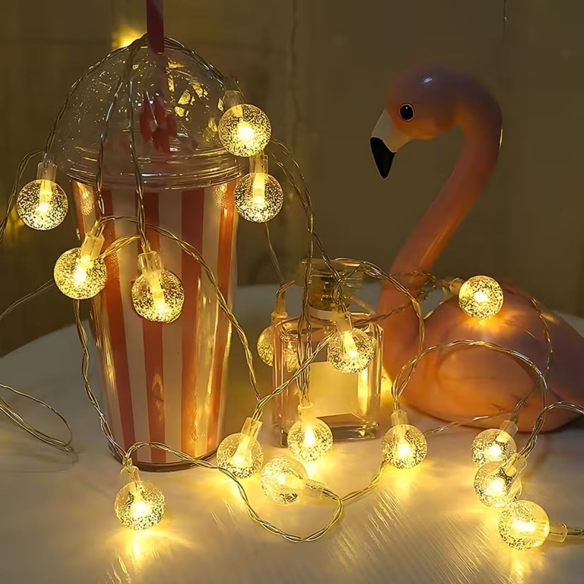 Mini Bead String USB LED Light - 20 LEDs Decorative Ambient