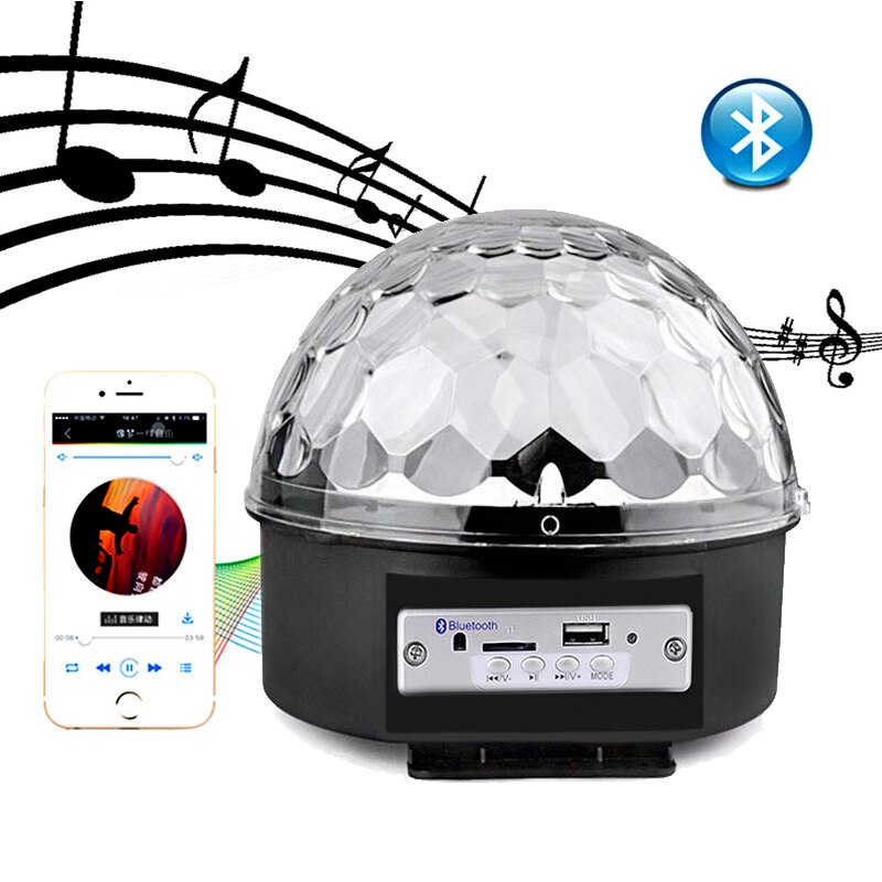 Bluetooth SD Aux USB LED Disco Ball Speaker (5563)