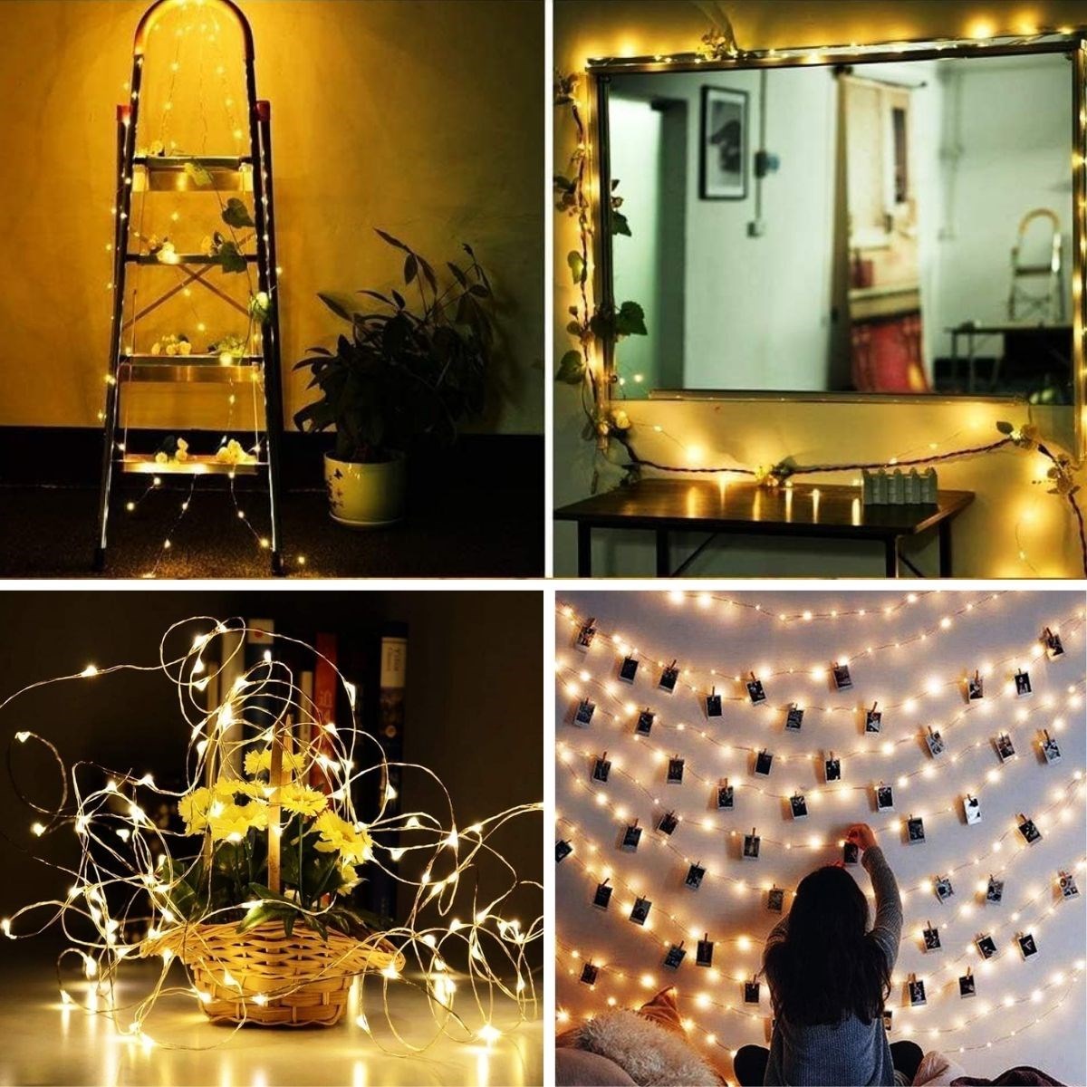 Sarı Peri LED Flaşlı Işık – 3 Metre Dekoratif Oda ve Organizasyon Aydınlatması (5563) #3