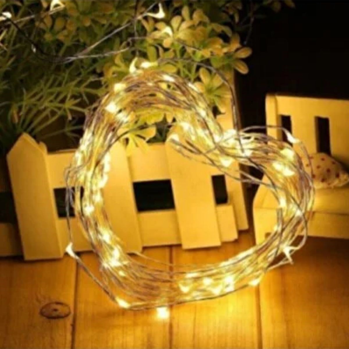 Sarı Peri LED Flaşlı Işık – 3 Metre Dekoratif Oda ve Organizasyon Aydınlatması (5563) #5