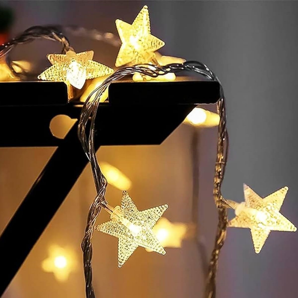 20 Adet Mini Yıldız Led 5 Metre Günışığı Rengi Dekoratif Led (5563) #5
