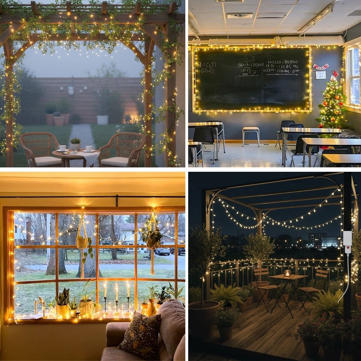 Warmweiß 10m Perlenkette LED mit 5 Lichtmodi (5563) #4