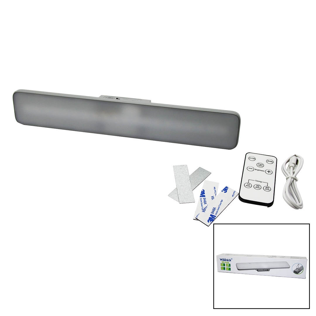 Remote Control LED Lamp with Timer & Brightness - USB Rechar