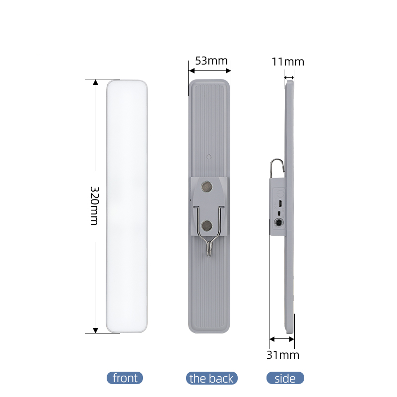 KUMANDALI - ZAMAN - IŞIK GÜCÜ AYARLI METAL ASKILI - USB ŞARJLI LAMBA FENER 20SMD LED (5563) #2