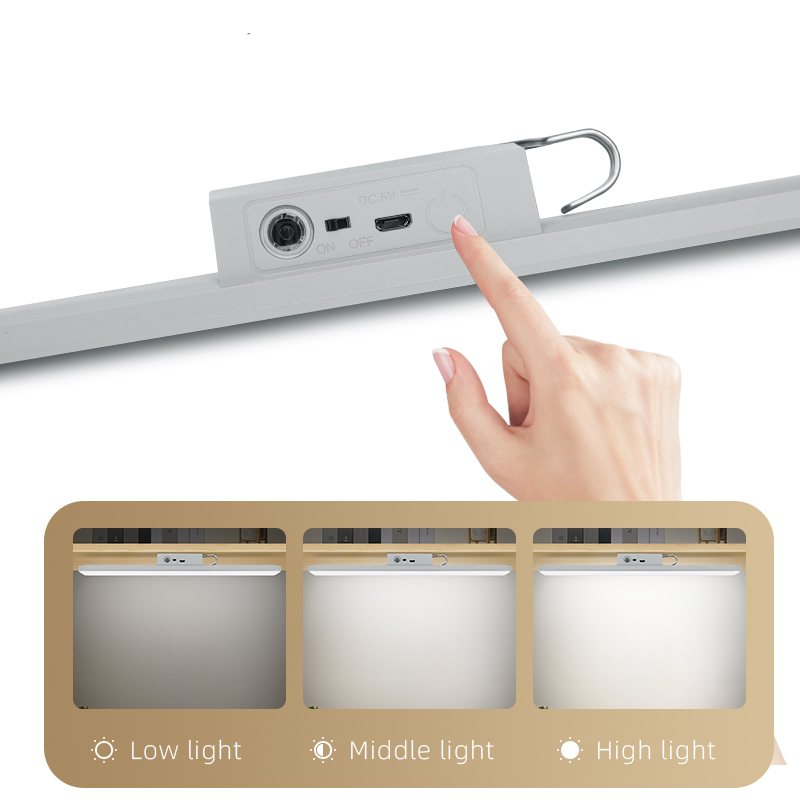 KUMANDALI - ZAMAN - IŞIK GÜCÜ AYARLI METAL ASKILI - USB ŞARJLI LAMBA FENER 20SMD LED (5563) #3