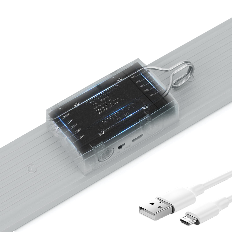 KUMANDALI - ZAMAN - IŞIK GÜCÜ AYARLI METAL ASKILI - USB ŞARJLI LAMBA FENER 20SMD LED (5563) #4