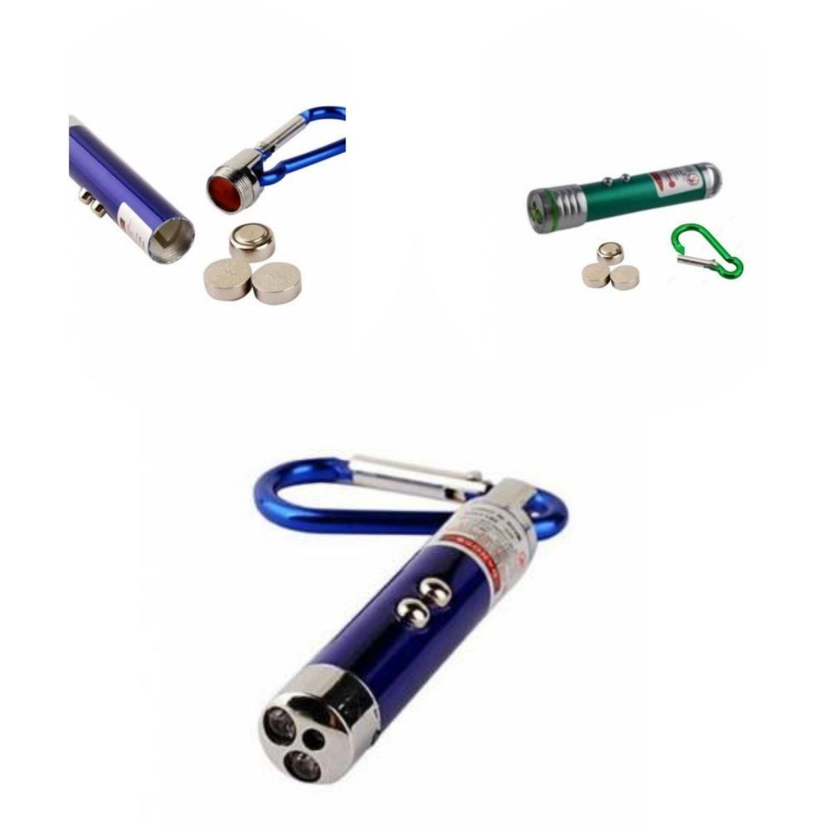 3 Fonksiyonlu Kırmızı Beyaz Işıklı Led Lazer Kedi Köpek Oyuncak Anahtarlık (5563) #2