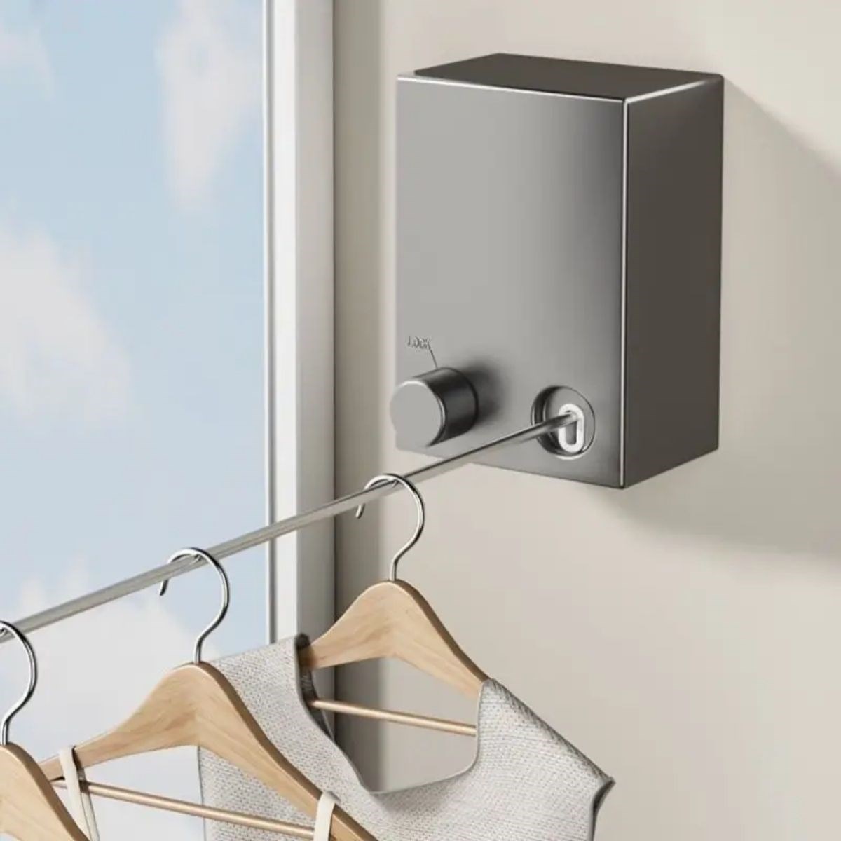 Telescopic Clothes Drying Rack, Practical Retractable Laundr